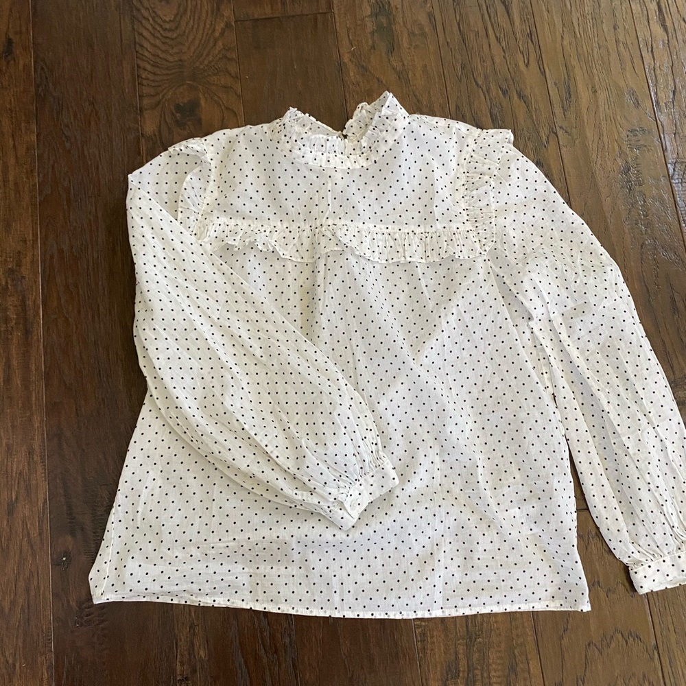 Madewell polka dots blouse